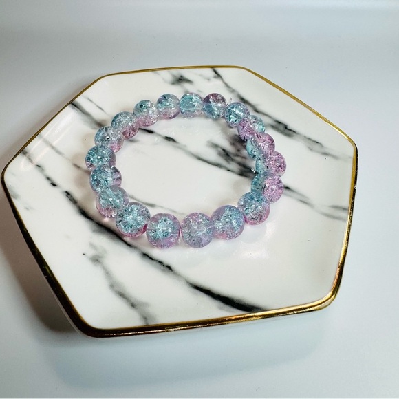 Cotton Candy m Beaded 10mm Gradient Beads Bracelet - Picture 4 of 4